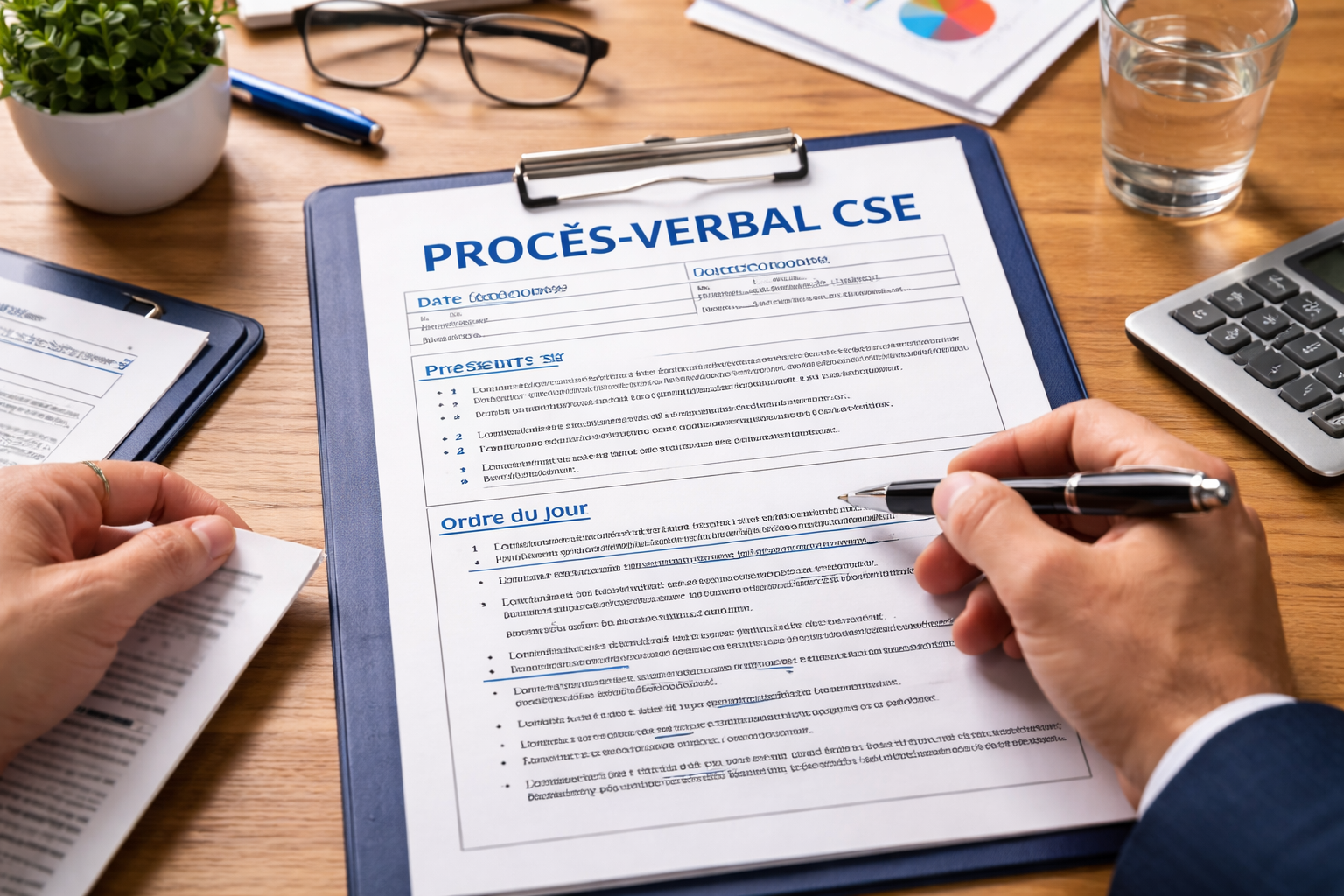 Procès-verbal de réunion de CSE